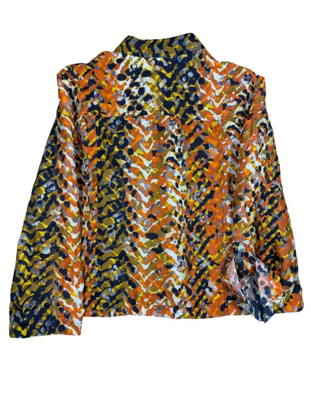 Ruby Rd Womens Multicolor Button-Front Lightweight Jacket 20W Rayon Blend - Picture 3 of 6